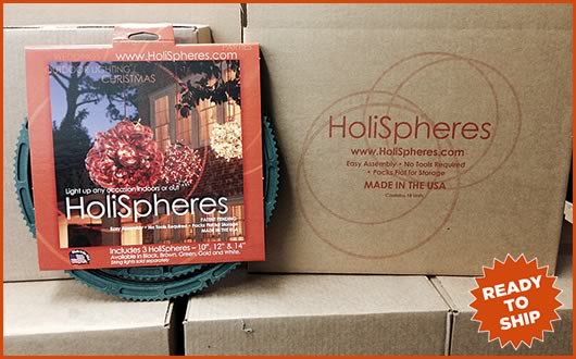 HoliSpheres ready to ship